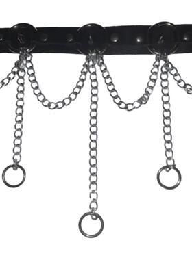 万圣节暗黑朋克金属铆钉辣妹项链