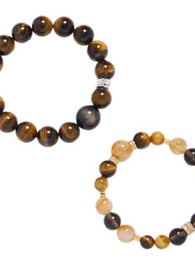 杭州灵隐金霸大综合黄水晶手串