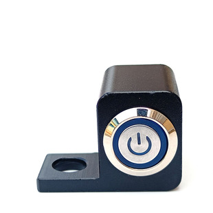 摩托车反光镜座螺丝孔加装大灯开关电动车后视镜射灯防水按钮开关