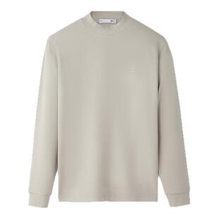 HLA/海澜之家山不在高系列长袖T恤25秋季新蜂窝珠地刺绣上衣男装