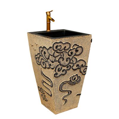 祥云立柱盆户外院子里