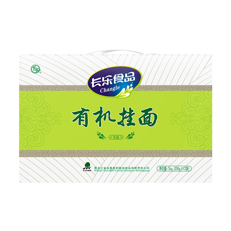 长乐食品挂面建三江胜利挂面面条6斤装早中晚汤面有机零添加箱装