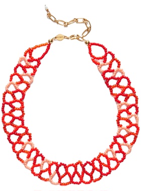 拼色螺旋纹路项链丹麦ANNILU