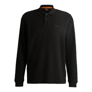 【情人节礼物】BOSS博斯 弹力棉质混纺华夫格纹理Polo衫