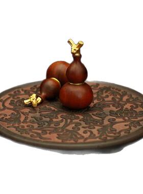 【龙虎山天师道】雷击枣木装脏朱砂福宝葫芦项链转运吊坠平安车挂