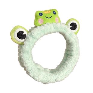 可爱卡通毛绒洗脸发束女百搭化妆专用发箍2025新款不勒头头箍发带