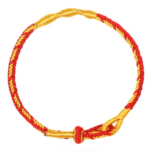 九华山2026马本命年十二生肖红绳手链女兔牛鼠编织绳平安好运礼物