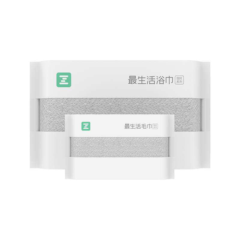 最生活新疆长绒棉毛浴方三件套