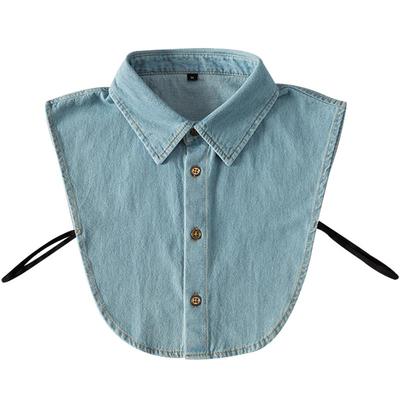 男女通用牛仔假领子毛衣卫衣装饰