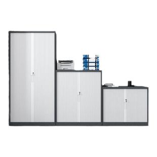 办公室卷门柜文件柜铁皮柜书柜家用卷帘门衣柜卧室阳台储物柜防晒