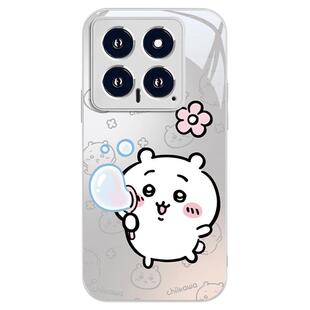 适用vivo小米oppo手机壳15pro新款14吉伊卡哇iqoo13/12小八x200s乌萨奇reno14吹泡泡k80卡通k70情侣neo10玻璃