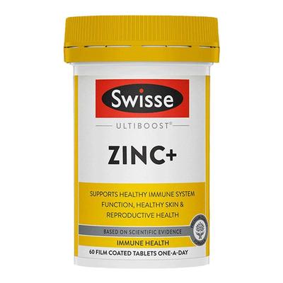 澳洲Swisse成人补锌片60粒复合维生素ZINC+成人锌元素片男女备孕