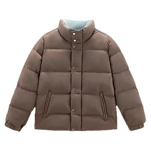 【高充绒量】太平鸟男装面包服男冬季新款拼色防寒羽绒服