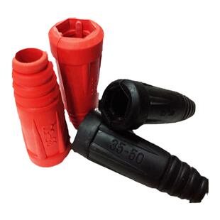 ZX7-315电焊机快速接头胶皮套35-50电缆线连接器焊把插头保护套