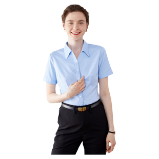 清仓衬衣女款短袖上班通勤女装夏季时尚秋季工装职业衬衫气质上衣
