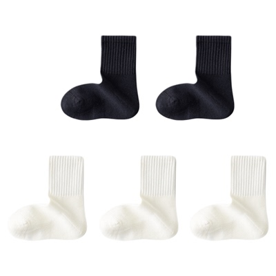 春夏纯棉抑菌防臭透气中筒童袜