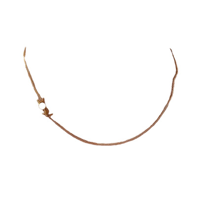 钛钢百搭锁骨链韩国ins字母项链