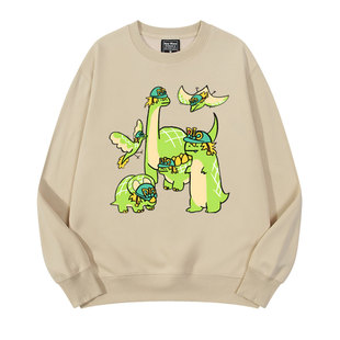 jojo奇妙冒险飙马野郎DIO迪亚哥骇人恶兽卡通圆领卫衣秋冬同款