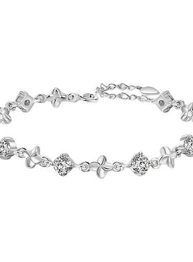 999纯银四叶草手链女带鉴定证书