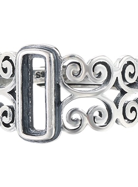 925纯银戒指空托2*8戒托绿松石