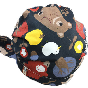 儿童秋冬百搭纯棉潮韩版婴儿帽子男女宝宝海盗帽打结帽护耳头巾帽