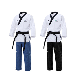 道郎 adidas阿迪达斯跆拳道服品势服成人儿童 官方正品新款大胸标