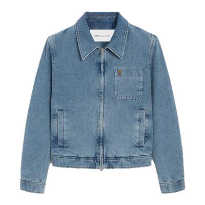 AMI ALEXANDRE MATTIUSSI 26春季新款男士休闲牛仔夹克外套 银泰