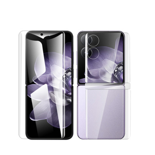 适用小米mixflip外屏膜mixflip2手机膜mix钢化膜flip防窥配件小折叠屏幕保护前后内外全屏镜头水凝副屏防窥贴