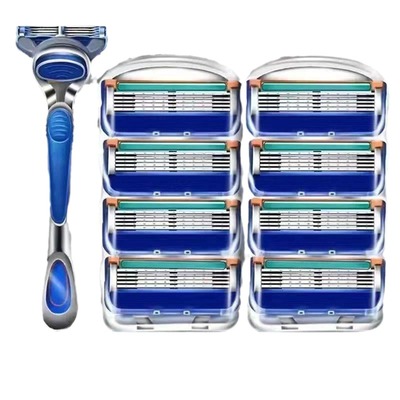 德国精工五层刀片新剃须刀5层刮胡刀手动通用锋5刀架刮胡子光头刀