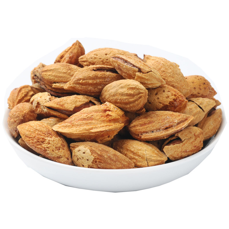 干果巴旦木坚果杏仁扁坚果桃仁五香薄壳易剥坚果零食散装500g包邮
