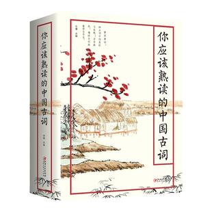 你应该熟读的中国古词正版  古文大全集赏析鉴赏中华国学书籍 送给孩子青少年读的诗 可搭配唐诗宋词元曲三百首中国诗词大会