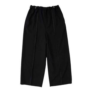DIGAWEL Pin tuck Lounge Pants 高密度纯羊毛府绸面料宽松九分裤
