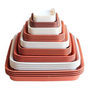 正方形花盆托盘塑料四方超大家用加厚托水盘垫底垫子底座防漏方型