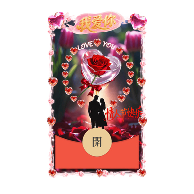 情人节快乐微信红包封面wx2026创意新款动态音乐vx浪漫情侣序列号