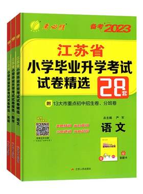 备考2026 江苏省小学毕业升学考试试卷精选28套卷语文数学英语 春雨教育精选28套小考总复习六年级下苏教版真题必刷题暑假衔接教材