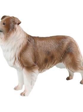 大号实心边境牧羊犬摆件