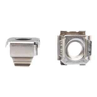 镀镍/不锈钢卡式螺母 浮动螺母 笼式机柜螺母皇冠螺钉 铁夹M4-M10