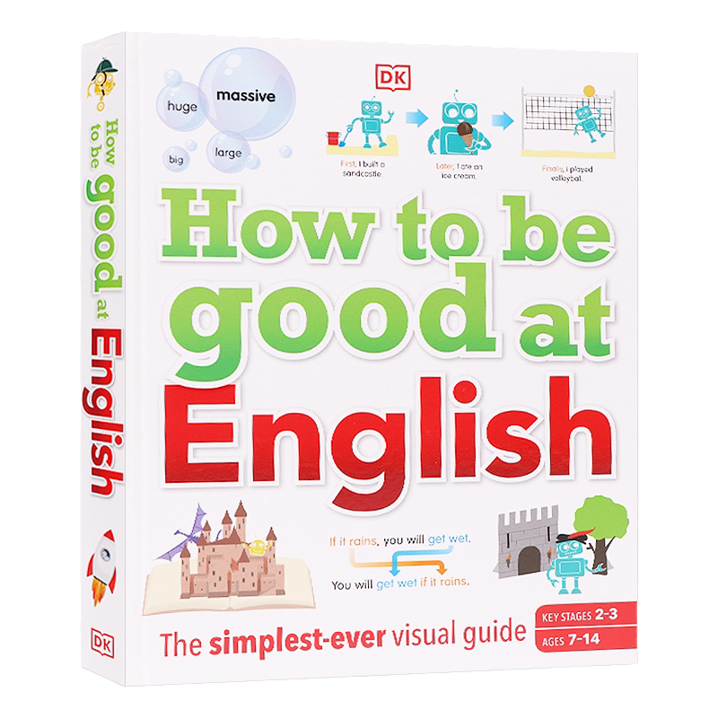 DK如何学好英语 英文原版绘本How to be Good at English英语学习工具书指南 儿童STEM创新思维读物 图解英语精装课外辅导读物
