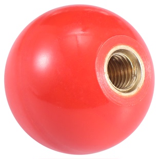 胶木手柄球胶木球12胶塑料红色球柄手轮圆形铝合金旋钮键帽绝缘球