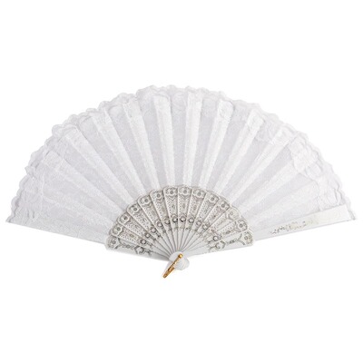 Mintrain蕾丝流苏法式折叠小扇子