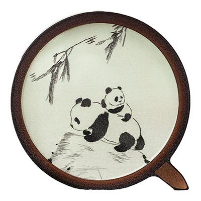湘传礼手工刺绣爱晚亭小熊猫系列