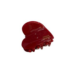 韩版字母爱心发夹高级感小号侧边抓夹醋酸鸭嘴夹子刘海前额碎发卡