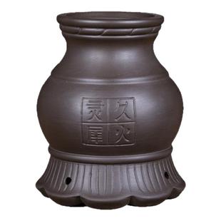 火龙罐中医专用艾灸罐美容院温灸刮痧器具陶瓷紫砂家用艾灸盒