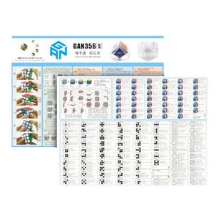 GAN魔方二阶三阶层先法视频教程 入门还原公式纸CFOP高级速拧