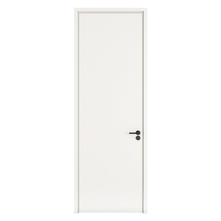 卧室房间门外平内开木门实木复合烤漆门室内门阳台门奶油风隐形门