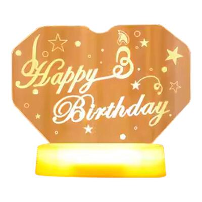 happybirthday字母灯牌摆件装饰