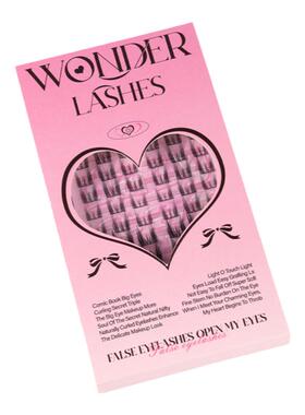 清仓特惠WONDERLASHES甜酷喵精灵假睫毛组合浓密自然放大双眼分段