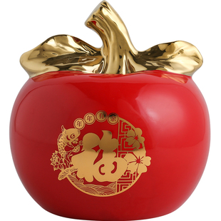 陶瓷储蓄罐客厅摆件创意硬币储钱罐儿童女扑满存钱罐只进不出可取