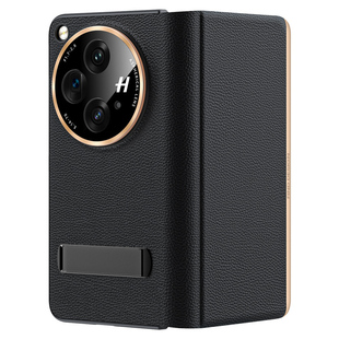 适用OPPOFindN3手机壳新款折叠屏保护壳findn3典藏版保护套find n3全包防摔头层牛皮皮套 oppofindn3保护壳