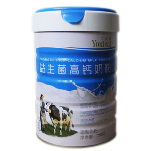 尤利弗益生菌高钙奶粉700克罐装活性乳酸菌植物乳植杆菌调制乳粉